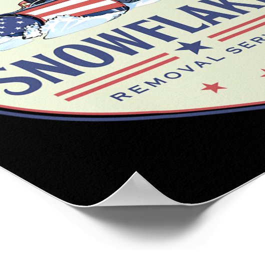 Poster Funny Trump Snowflake Service Élection 202 (Coin)