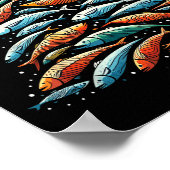 Poster Funny Tuna Fish Christmas Tree Santa Claus Xmas Fi (Coin)