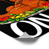 Poster Funny Turkey Day Thanksgiving Gift Tee Ur Some Gra (Coin)