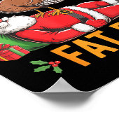 Poster Funny Turkey Santa Wait Your Turn Fat Boy Thanksgi (Coin)