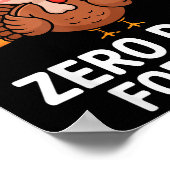 Poster Funny Turkey Saying Thanksgiving Trot I Trained Ze (Coin)