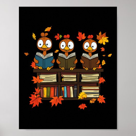 Poster Funny Turquie Lecture Livre Librarian Bookworm Mer (Devant)