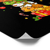 Poster Funny Turtle Santa Elf Snowman Christmas Womens Me (Coin)