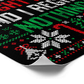 Poster Funny Ugly Christmas I Regret Nothing Xmas Gift  (Coin)