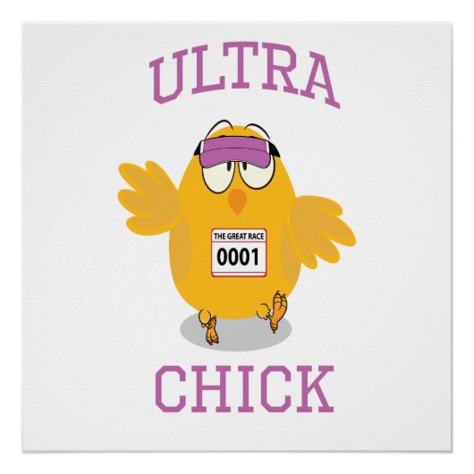 Poster Funny Ultra Chick Runner (Devant)