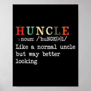 Poster Funny Uncle Hunkle Définition Homme Garçons Filles