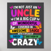 Poster Funny Uncle Quote Sy Cool Uncle Men (Devant)
