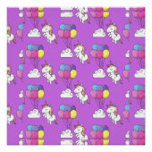 Poster Funny Unicorn Motif Magic Horse (Devant)