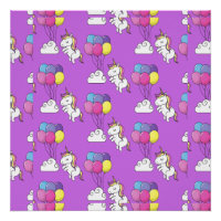 Funny Unicorn Motif Magic Horse