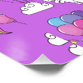 Poster Funny Unicorn Motif Magic Horse (Coin)