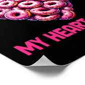 Poster Funny Valentine Donut Break My Heart Please Donut  (Coin)