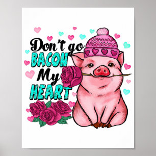 Poster Funny Valentine's Day for Farm Animals amoureux 💖
