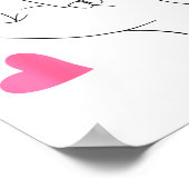 Poster Funny Valentines Day Heart I Love You Hand Sign La (Coin)