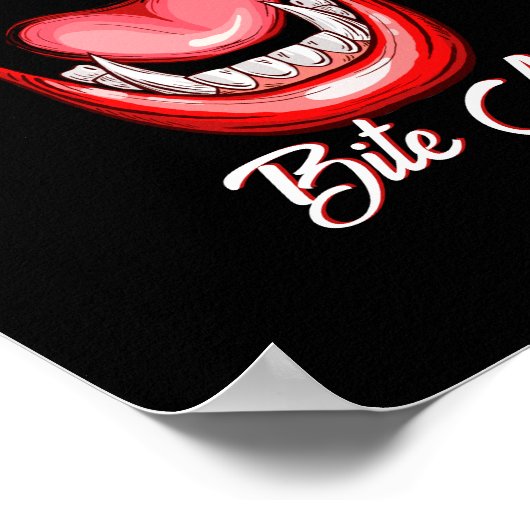 Poster Funny Vampire Bite Halloween (Coin)