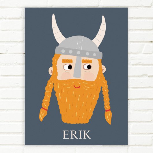 Poster Funny Viking Personnalisé