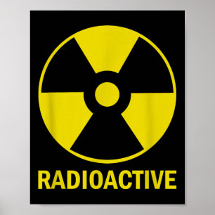 Poster Funny Vintage Nostalgale Radioactif Sy de guerre n
