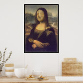 Poster Funny Visage Mona Lisa rire (Cuisine)