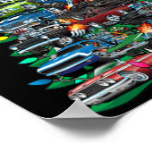 Poster Funny Voiture Arbre de Noël Clic Muscle Voitures A (Coin)