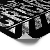 Poster Funny Warning Sign May Start Talking About Cricket (Coin)