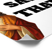 Poster Funny “We Saw That” Santa and Jesus Design (Coin)