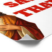 Poster Funny “We Saw That” Santa and Jesus Design (Coin)