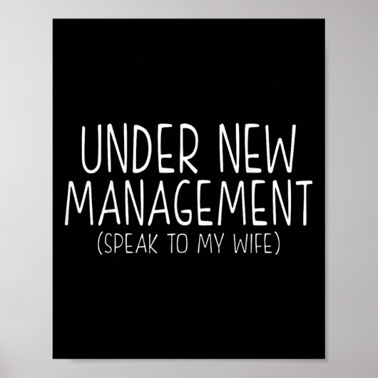 Poster Funny Wedding Saying New Husband Humor Quote, Newl (Devant)