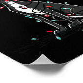 Poster Funny Whippet Christmas Graphics Dog Lights Lover  (Coin)