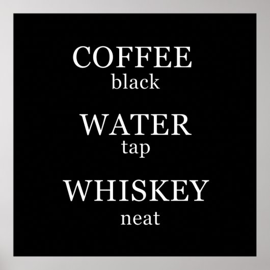 Poster Funny whisky cite les paroles de whisky humour (Devant)