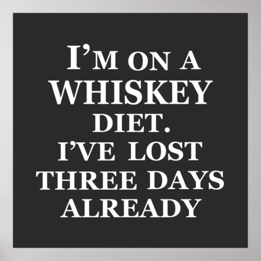Poster Funny whisky cite les paroles de whisky humour (Devant)