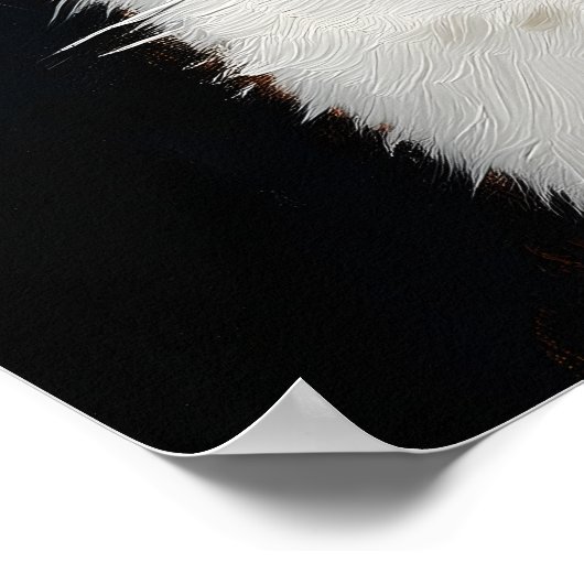 Poster Funny White Cat with Attitude, Not Impressed – Whi (Coin)