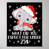 Poster Funny White Elephant Pjs For Adults Under 15 20 (Devant)