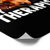 Poster Funny Wiener Puppy My Therast Dachshund Dog (Coin)