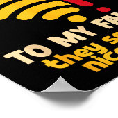 Poster Funny Wifi Went Down Quote Computer Nerd For Prete (Coin)