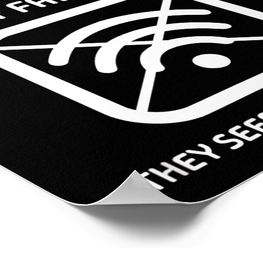 Poster Funny Wifi Went Down Quote Computer Nerd Gift  (Coin)