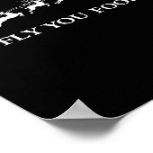 Poster Funny Witchy Wizard Fly You Fools Sleighing Christ (Coin)