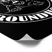 Poster Funny Woodchuck Screaming Happy Groundhog Day (Coin)