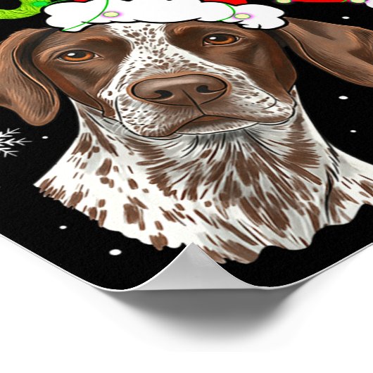 Poster Funny Xmas Ew People Gsp Dogs Lover Pajamas Men Wo (Coin)