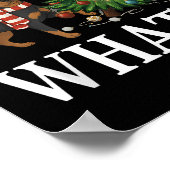 Poster Funny Xmas Rottweiler Poussant l'arbre de Noël (Coin)