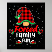 Poster Funny Xmas Santa Hat Forced Family Fun Anti Christ (Devant)