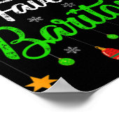 Poster Funny Xmas Santas Favorite Baritone Christmas T Sh (Coin)