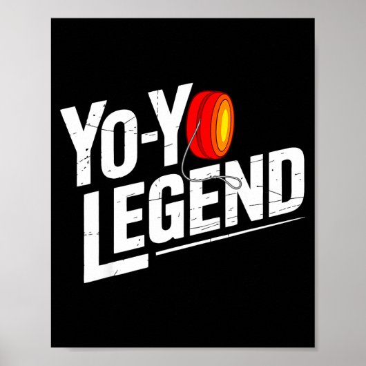 Poster Funny Yoyo Player Legend Yo-yo Performer  (Devant)