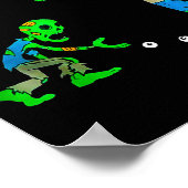 Poster Funny Zombie Don't Roll Your Eyes At Me (Coin)