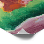 Poster Furets jouant de Franz Marc Art expressionniste (Coin)