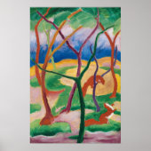 Poster Furets jouant de Franz Marc Art expressionniste (Devant)