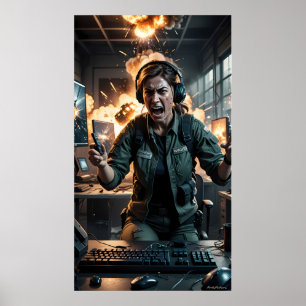 Poster Fureur dans l'affiche de la salle de jeu Firestorm