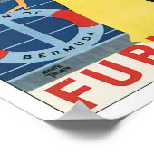 Poster Furie vintage Bermudes (Coin)