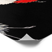 Poster Furisode avec une myriade de grues volantes (Coin)