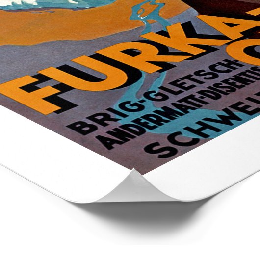 Poster Furka-Oberalp Suisse (Coin)