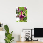 Poster Fuschia (Bureau à domicile)