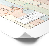 Poster Fuseaux horaires du voyageur du monde en Europe et (Coin)